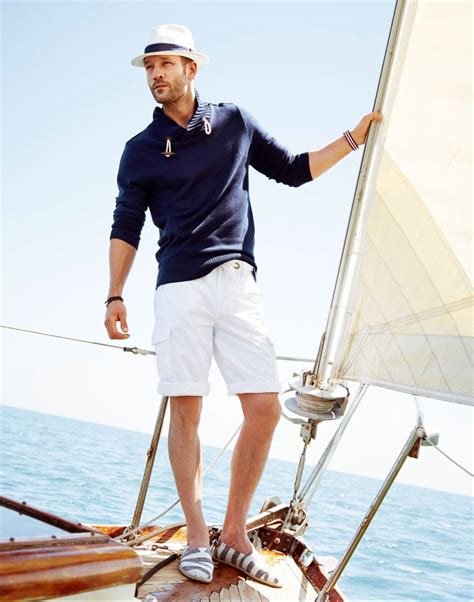 men's yachting clothes.